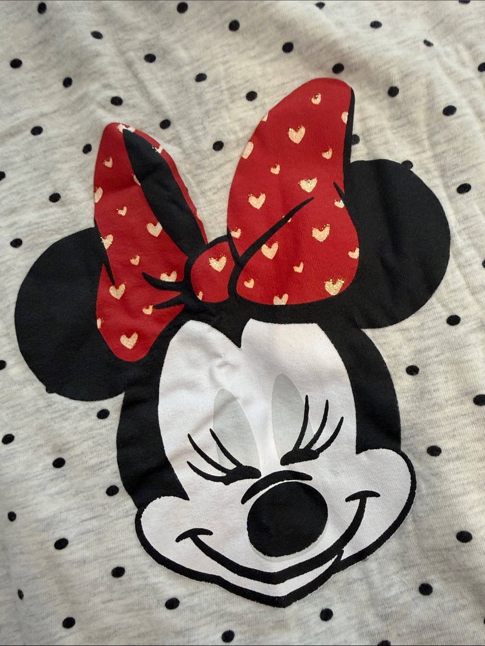 Disney women’s Minnie Mouse Polka Dot Tank Top - Gray & Red